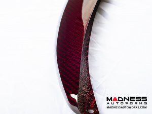 FIAT 500 Front Spoiler - Carbon Fiber - Red Candy